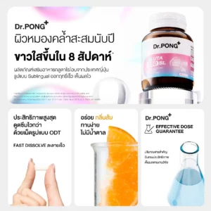 Dr.PONG Gluta 250 SL Sublingual – ผิวกระจ่างใส ดูดซึมไว | ใสจากภายใน