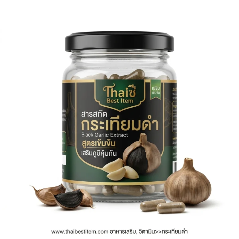 ฟื้นฟูร่างกายและลดไขมันด้วย อาหารเสริมวิตามิน กระเทียมดำ (Black Garlic)