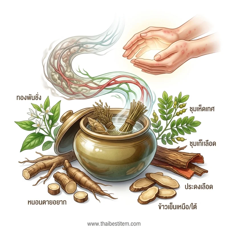 รู้จักกับ ยาประดง สมุนไพรไทยตำรับโบราณแก้น้ำเหลืองเสีย