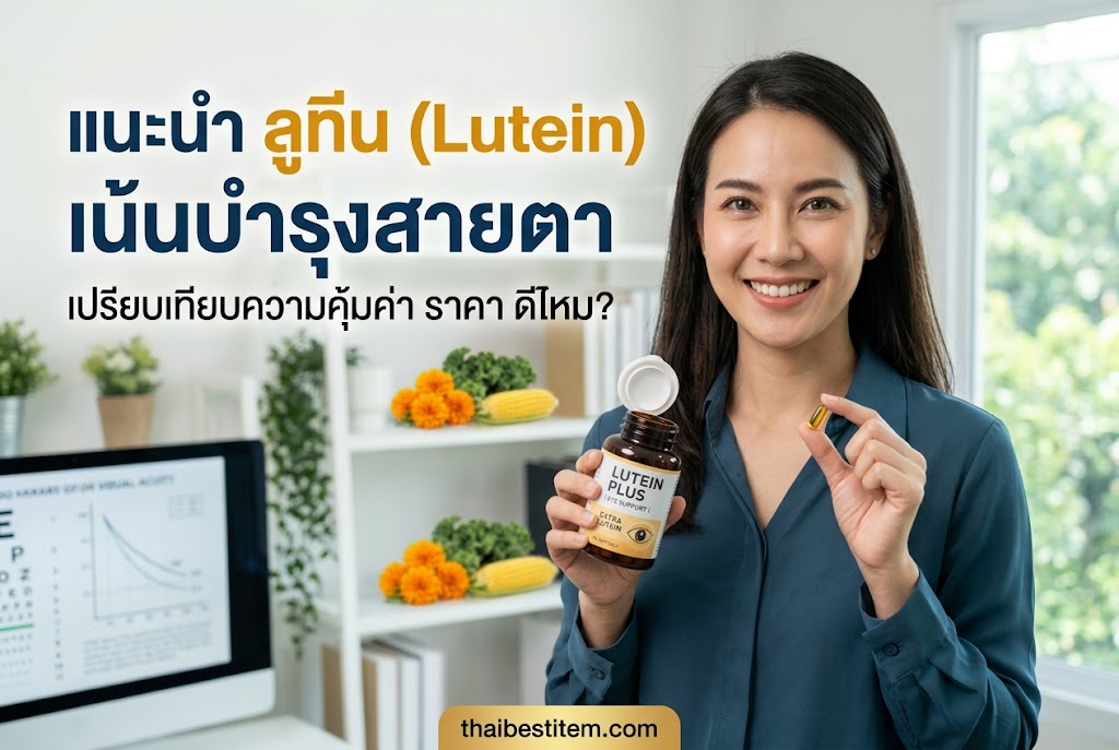 รีวิว ลูทีน ยี่ห้อไหนดี อาหารเสริมบำรุงสายตา ใช้ดีไหม ซื้อที่ไหนคุ้ม