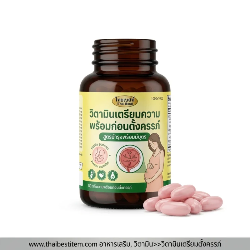 บำรุงไข่และเตรียมความพร้อมสู่การเป็นคุณแม่ด้วย อาหารเสริมวิตามิน วิตามินเตรียมตั้งครรภ์ (Prenatal Vitamins)