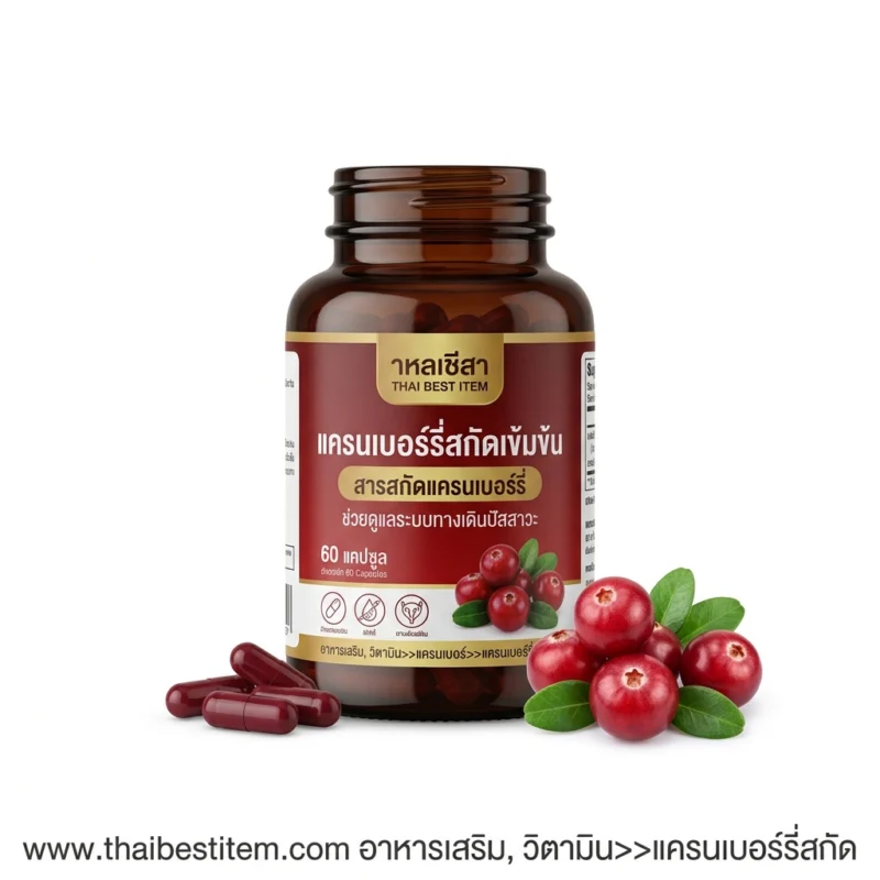 ปกป้องดูแลทางเดินปัสสาวะให้มีสุขภาพดีด้วย อาหารเสริมวิตามิน แครนเบอร์รี่สกัด (Cranberry Extract)