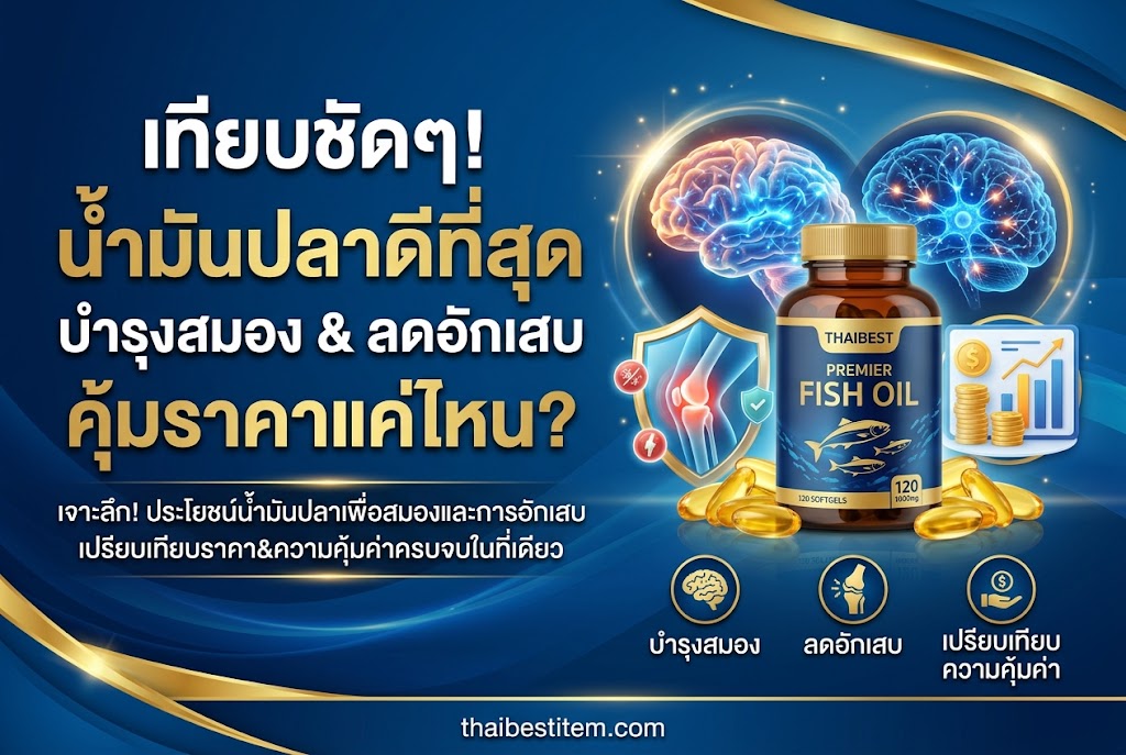 น้ำมันปลา ยี่ห้อไหนดี เปรียบเทียบ 3 แบรนด์ดัง