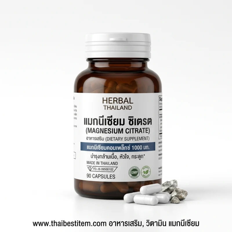 ผ่อนคลายกล้ามเนื้อ หลับสนิทตลอดคืน ลดไมเกรนด้วย อาหารเสริมวิตามิน แมกนีเซียม (Magnesium) HTML